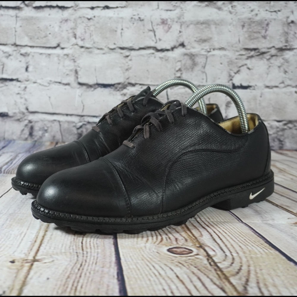 Vintage Nike Air Golf Shoes Cleats Black Size 8.5